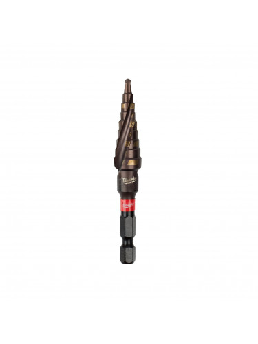 FORETS ÉTAGÉS SHOCKWAVE SHW 4 TO 12 MM, 1 MM STEPS - 1 PC MILWAUKEE