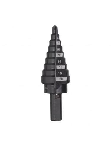 FORET ÉTAGÉ 4 TO 20 MM, 2 MM STEPS - 1 PC MILWAUKEE
