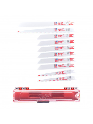 COFFRETS LAMES DE SCIES SABRES SAWZALL™ SAWZALL BLADE SET - 10PC MILWAUKEE