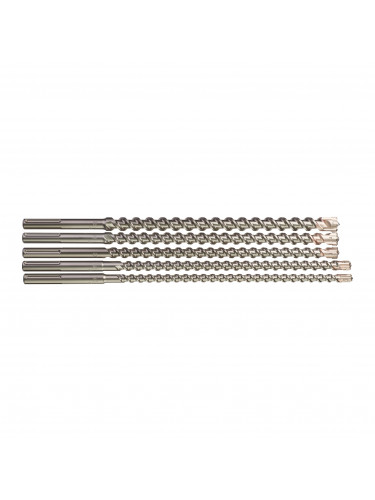 FORETS SDS-MAX - 4 TAILLANTS SDS-MAX SET - 5 PCS MILWAUKEE