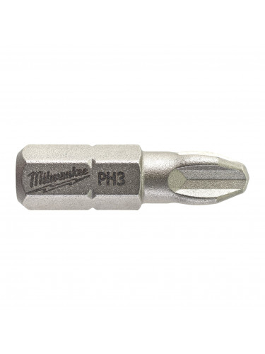EMBOUTS DE VISSAGE PH PH 3 X 25 MM - 25 PCS MILWAUKEE