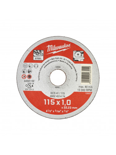 DISQUES À TRONÇONNER POUR MÉTAUX CONTRACTOR - MINCES MILWAUKEE