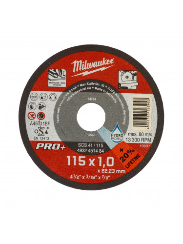DISQUES À TRONÇONNER POUR MÉTAUX PRO+ - MINCES MILWAUKEE