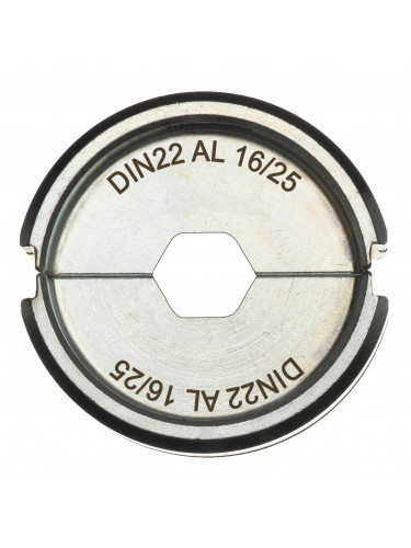 MATRICES DE SERTISSAGE DIN ALUMINIUM DIN22 AL 16/25 - 1 PC MILWAUKEE