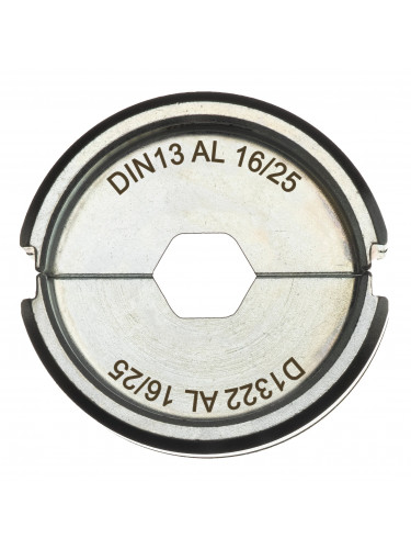 MATRICES DE SERTISSAGE DIN ALUMINIUM DIN13 AL 16/25 - 1 PC MILWAUKEE