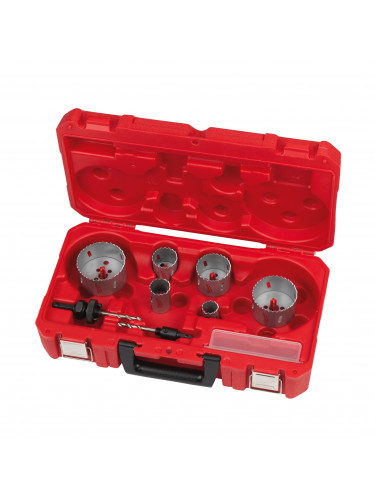 COFFRET SCIES CLOCHES BI-MÉTAL CONTRACTOR CONTRACTOR HOLESAW SET - 10PC MILWAUKEE