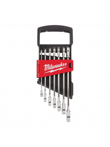 SETS DE CLÉS À CLIQUET MAX BITE™ 7 PC MAXBITE RATCHET METRIC COMBINATION SPANNER SET - 1 PC MILWAUKEE