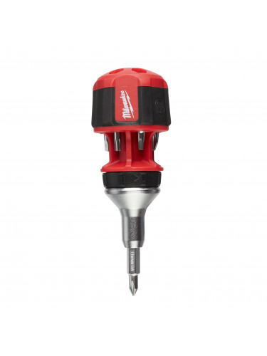 TOURNEVIS COMPACT À CLIQUET 8 EN 1 8 IN 1 COMPACT RATCHETING MULTI-BIT SCREWDRIVER - 1PC MILWAUKEE