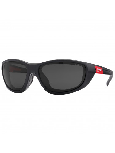 LUNETTES DE SÉCURITÉ CLAIRES HAUTE PERFORMANCE AVEC JOINT AMOVIBLE. PREMIUM POLARISED SAFETY GLASSES WITH GASKET -1PC MILWAUKEE