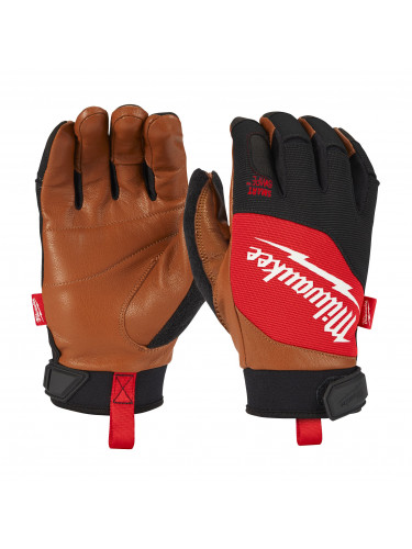 GANTS CUIR HYBRIDES HYBRID LEATHER GLOVES - 8/M - 1PC MILWAUKEE