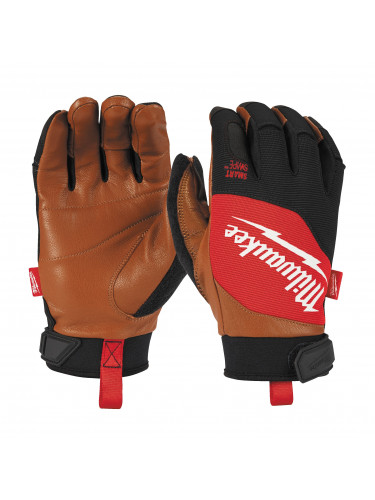 GANTS CUIR HYBRIDES HYBRID LEATHER GLOVES - 9/L - 1PC MILWAUKEE