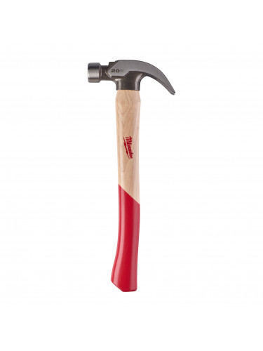 MARTEAU À GRIFFES COURBES HICKORY HICKORY CURVED CLAW HAMMER 20OZ / 570G MILWAUKEE