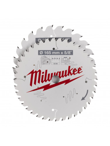 LAMES DE SCIES CIRCULAIRES CSB TWIN PACK 165 X 24T/40T - 2PC MILWAUKEE