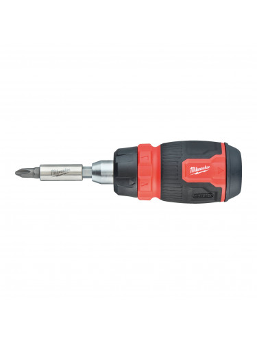 TOURNEVIS À CLIQUET 8 IN 1 COMPACT RATCHETING MULTI-BIT SCREWDRIVER MILWAUKEE