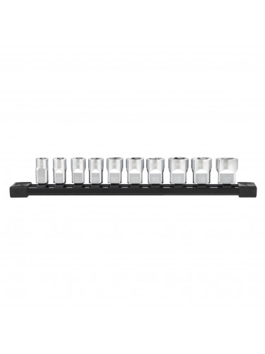 JEU DE DOUILLE ⅜″ 3/8" DRIVE METRIC CHROME SOCKETS - 10 PC MILWAUKEE
