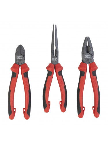 SET DE 3 PINCES 3 PC PLIER SET MILWAUKEE