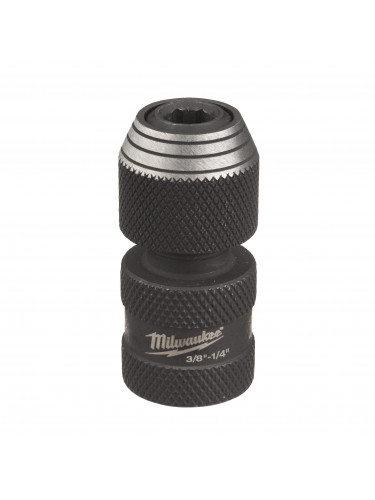 DOUILLES À CHOCS ⅜″ - ADAPTATEURS ADAPTOR SHW 3/8" SQ TO 1/4" HEX - 1 PC MILWAUKEE