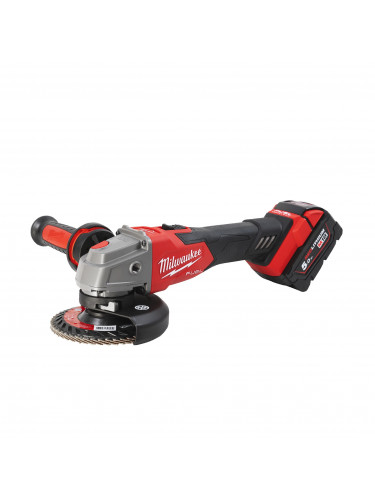 M18 FUEL™ MEULEUSE D'ANGLE 125 MM AVEC INTERRUPTEUR COULISSANT ET FREIN M18 FSAG125XB-502X MILWAUKEE
