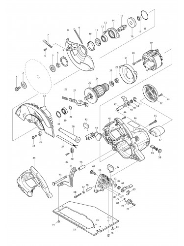 Vue éclatée Makita 5007N#01