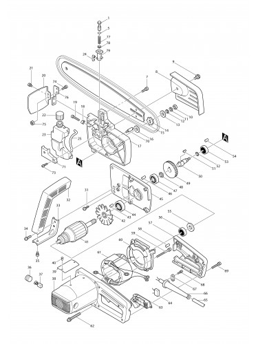 Vue éclatée Makita 5016B#01