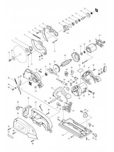Vue éclatée Makita 5017RKB#01