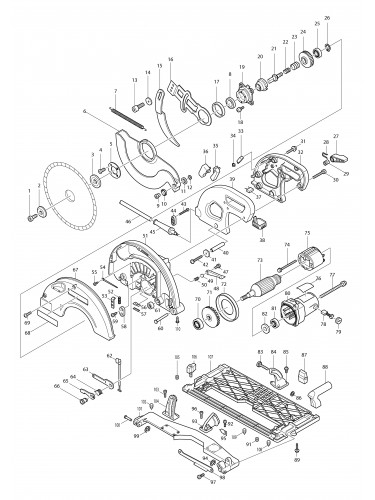 Vue éclatée Makita 5143R#01