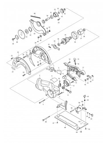 Vue éclatée Makita 5621RD#01