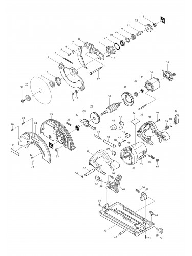 Vue éclatée Makita 5705R#01