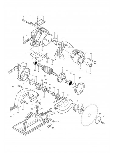Vue éclatée Makita 5800NB#01