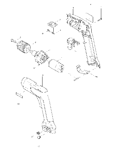 PIECES DETACHEES PERCEUSE VISSEUSE SANS FIL MAKITA 6017DWE