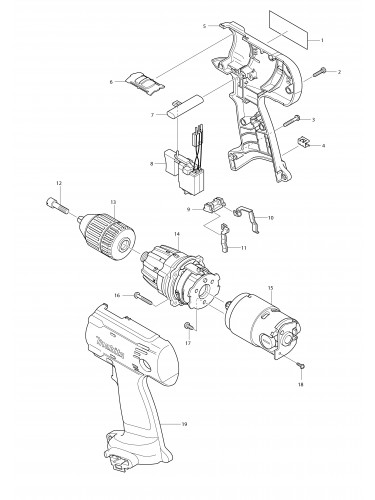 Vue éclatée Makita 6316D#01
