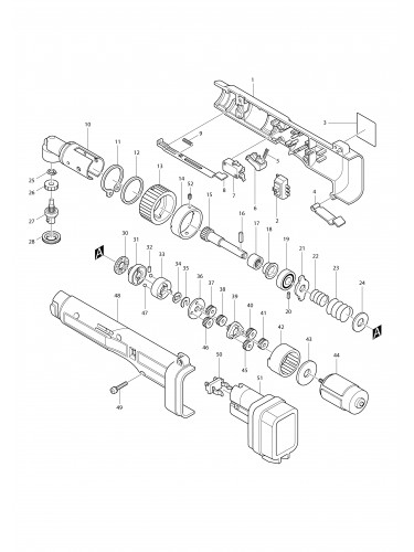 Vue éclatée Makita 6702D#01