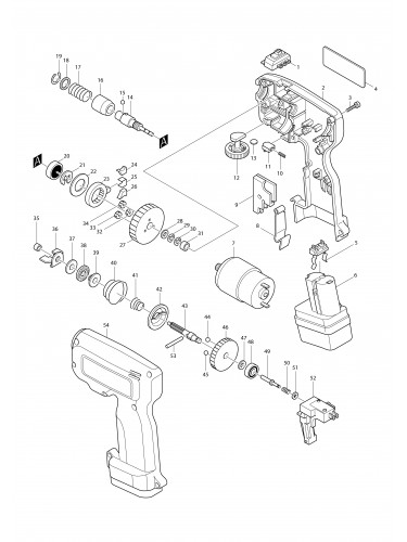 Vue éclatée Makita 6795D#01