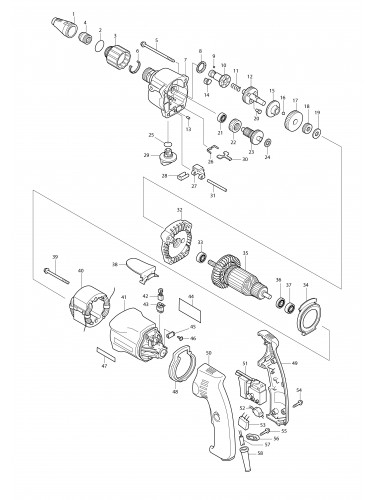 Vue éclatée Makita 6807#01