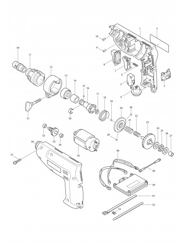 Vue éclatée Makita 6811D#01