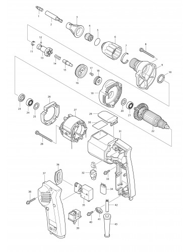 Vue éclatée Makita 6822#01