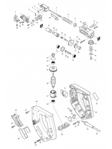 Vue éclatée Makita 6832#01