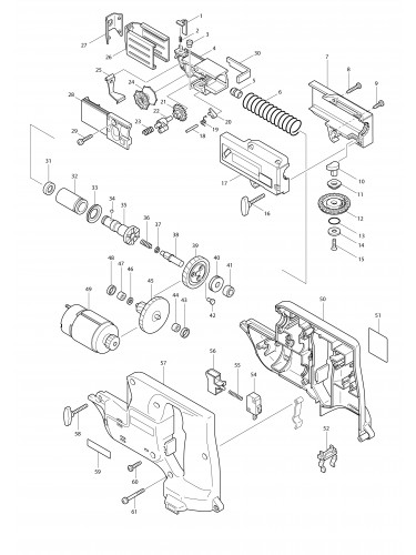 Vue éclatée Makita 6835D#01