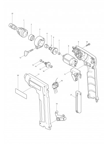 Vue éclatée Makita 6891D#01