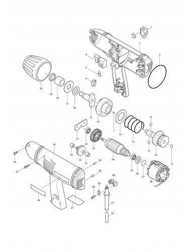 Vue éclatée Makita 6905H#01