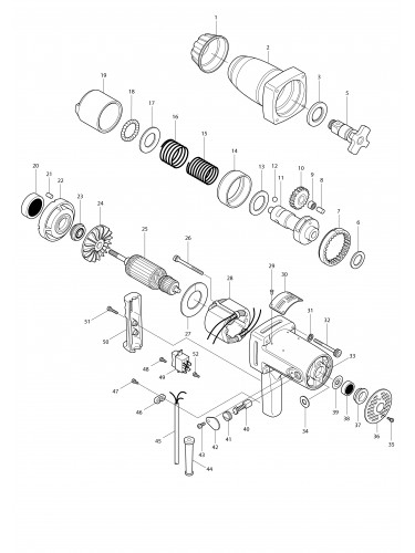 Vue éclatée Makita 6910#01