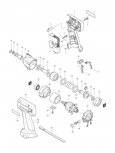Vue éclatée Makita 6916D#01