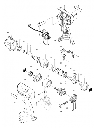PIECES DETACHEES BOULONNEUSE A CHOCS MAKITA 6934FDWDE