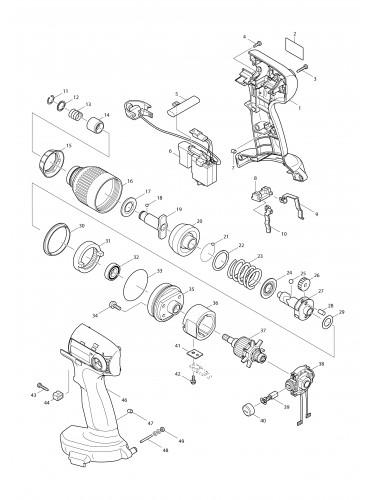 Vue éclatée Makita 6936FD#01