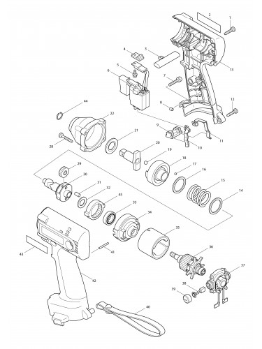 Vue éclatée Makita 6992D#01