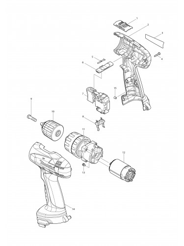 Vue éclatée Makita 8271D#01