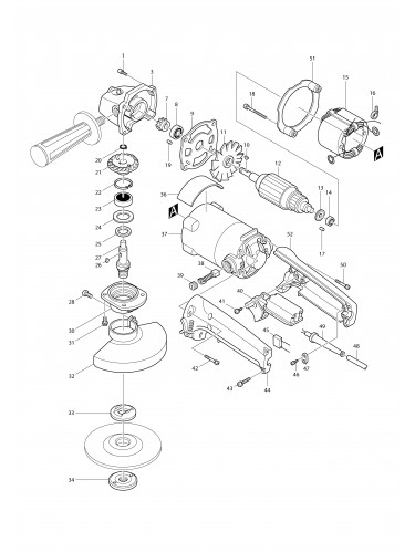 Vue éclatée Makita 9005B#01
