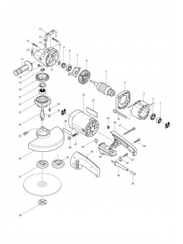Vue éclatée Makita 9027S#01