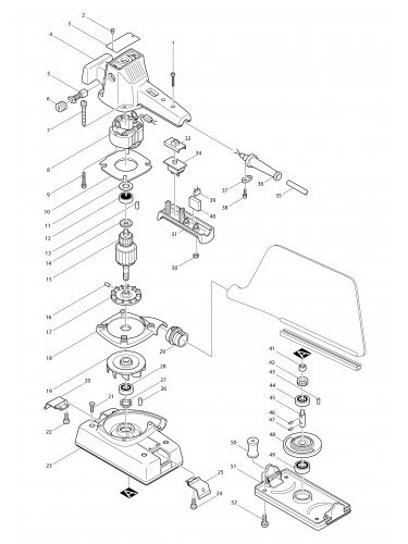 Vue éclatée Makita 9035KB#01