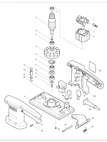PONCEUSE VIBRANTE MAKITA 9036